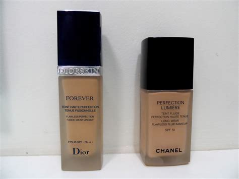 chanel lumiere foundation vs dior forever